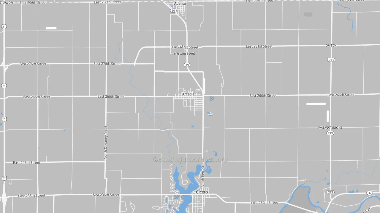 Transit Grade map of 46030, IN
