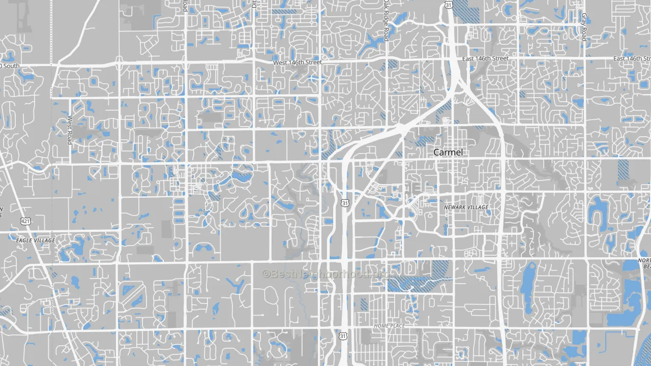 Transit Grade map of 46032, IN
