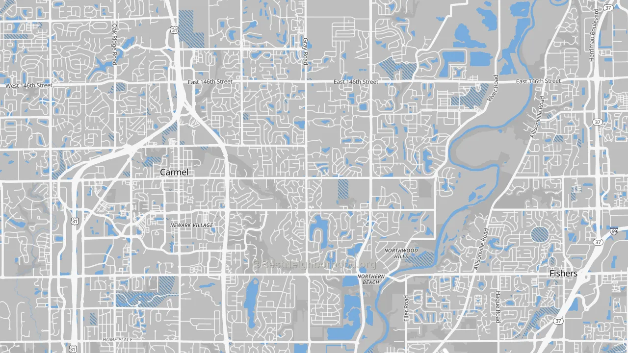Transit Grade map of 46033, IN