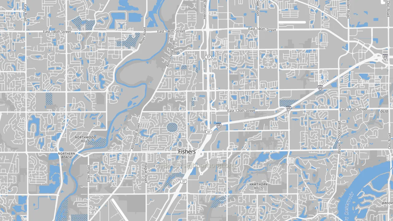 Transit Grade map of 46038, IN