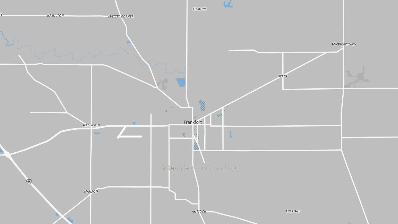 Transit Grade map of 46041, IN