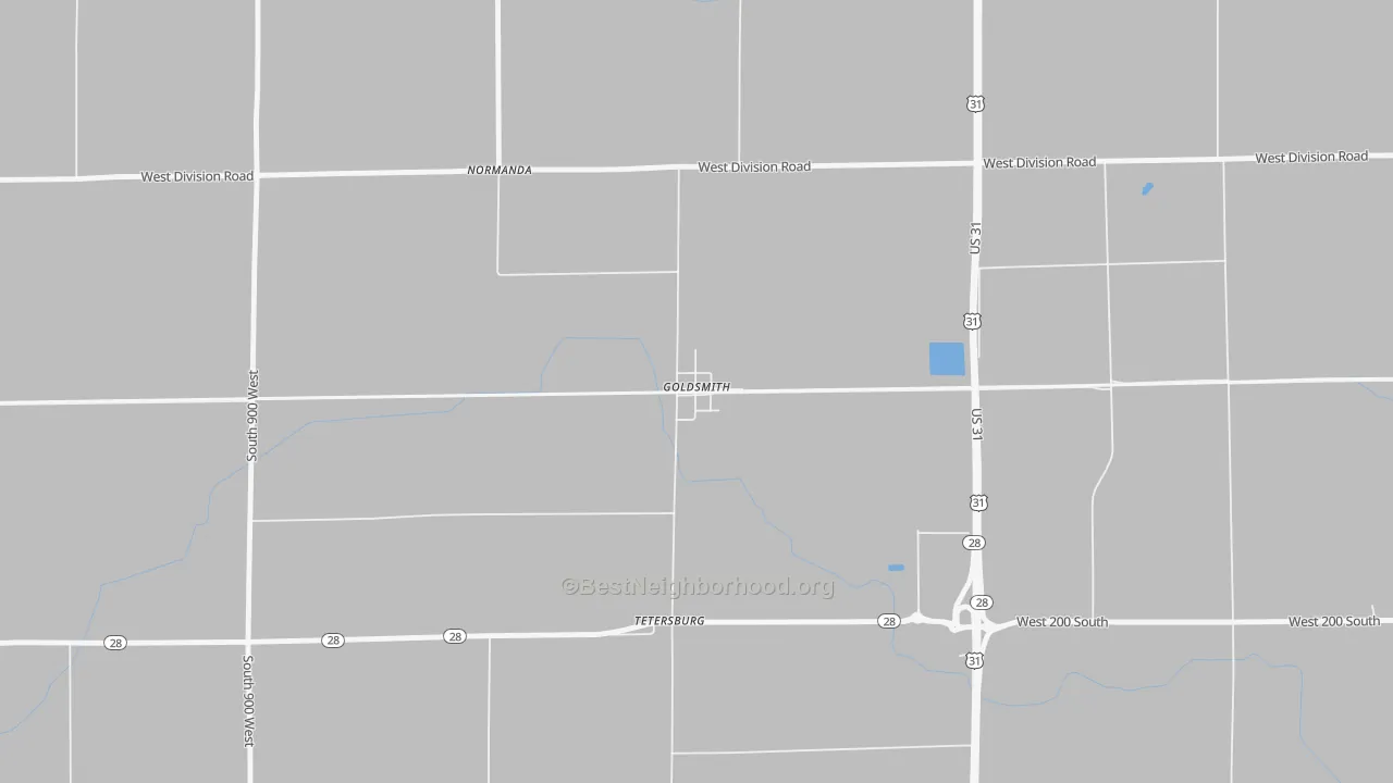 Transit Grade map of 46045, IN
