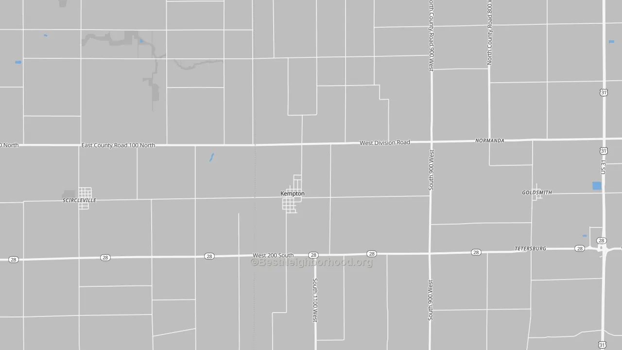 Transit Grade map of 46049, IN