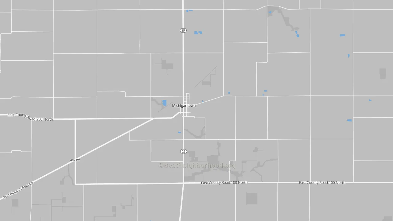 Transit Grade map of 46057, IN