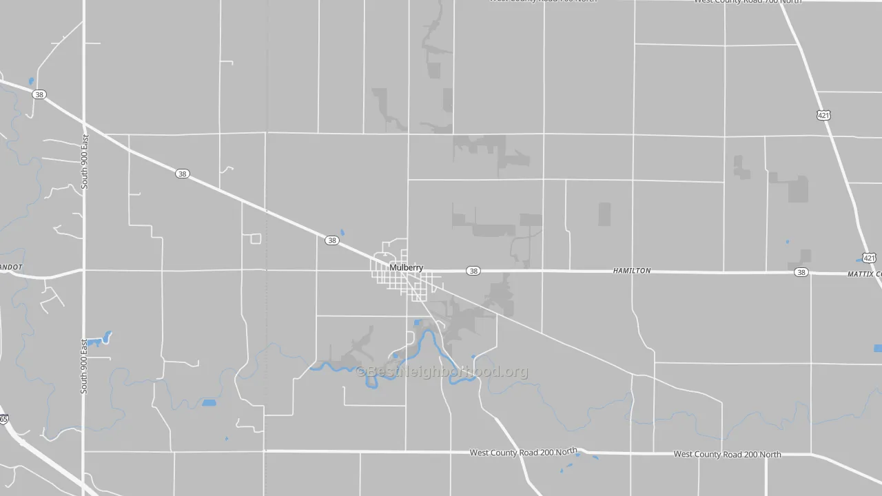 Transit Grade map of 46058, IN
