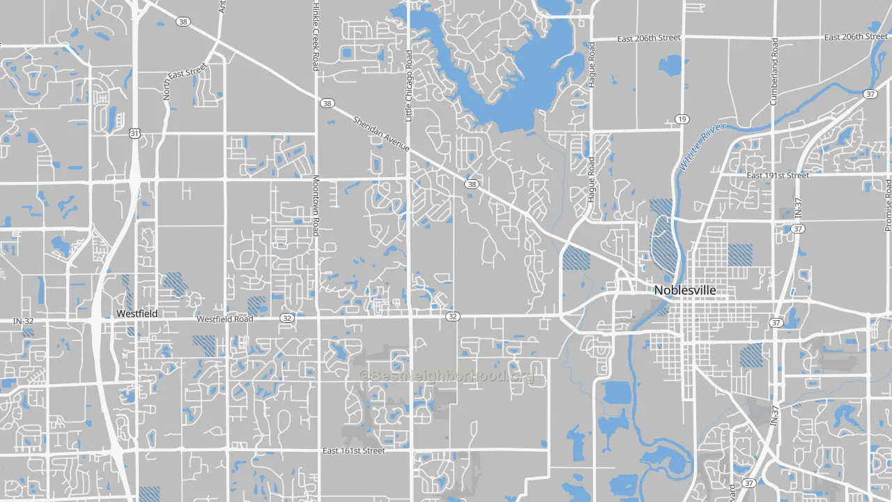 Transit Grade map of 46062, IN