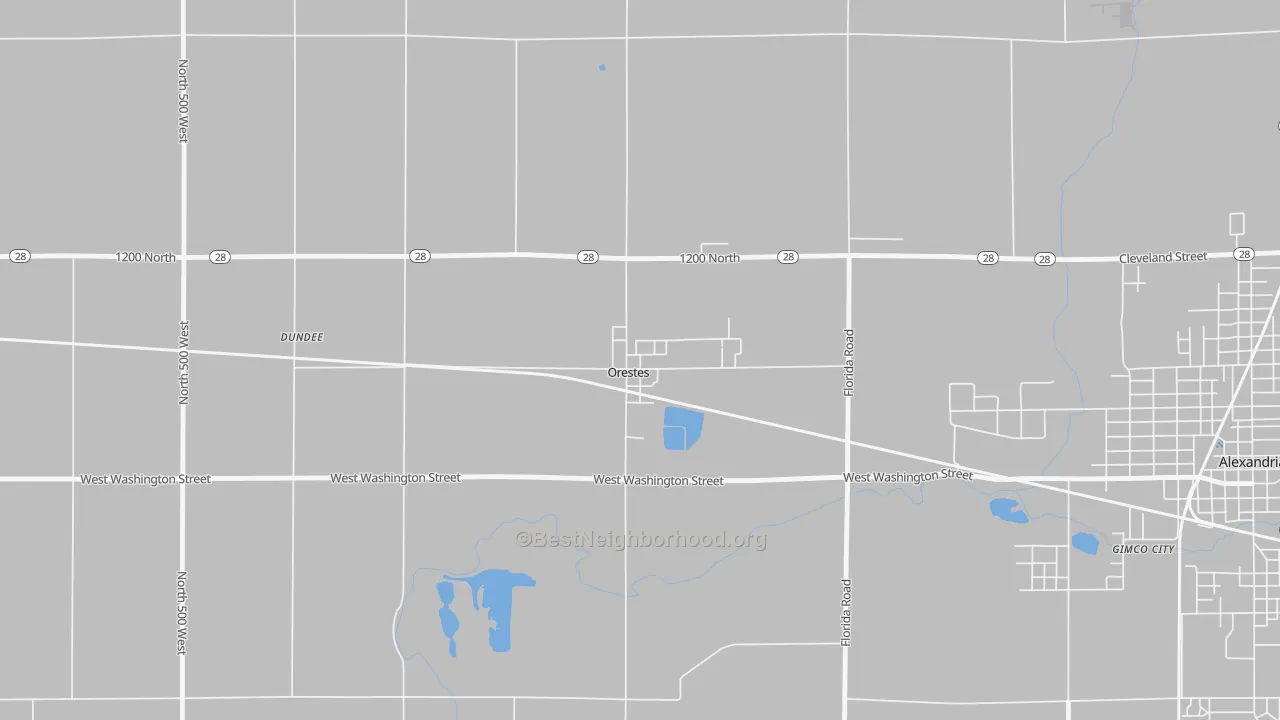 Transit Grade map of 46063, IN