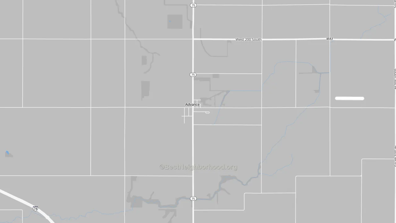 Transit Grade map of 46102, IN