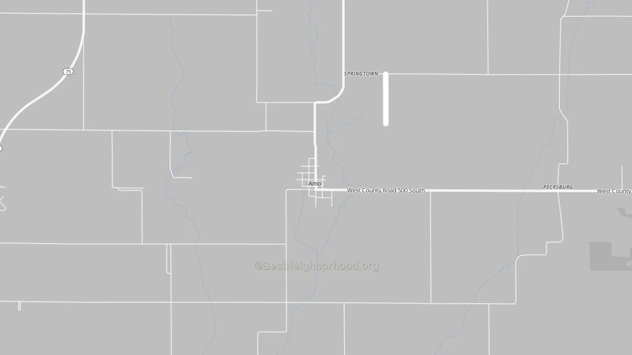 Transit Grade map of 46103, IN