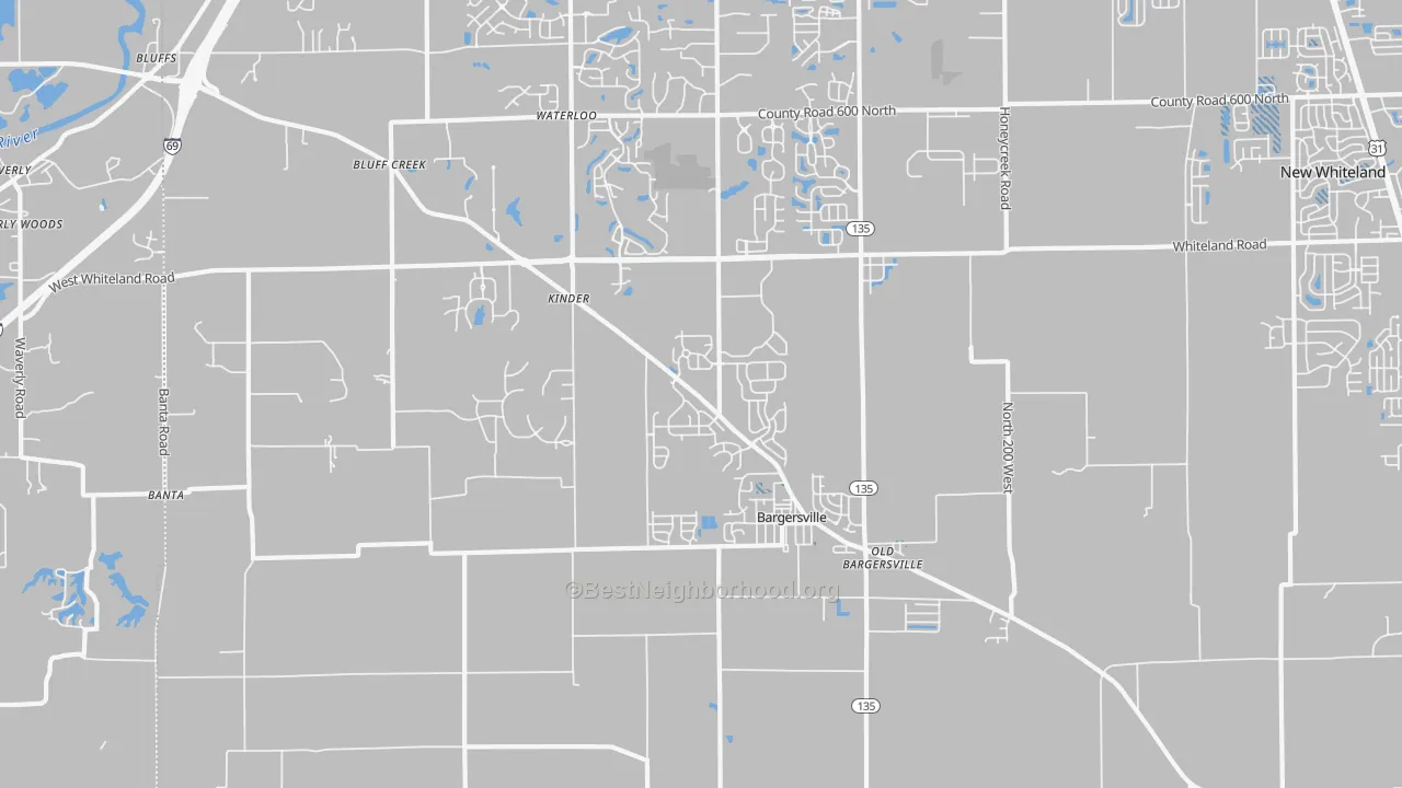 Transit Grade map of 46106, IN