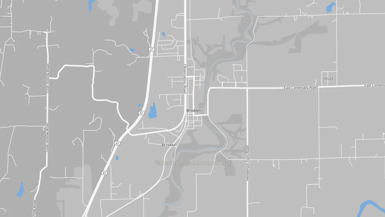 Transit Grade map of 46111, IN