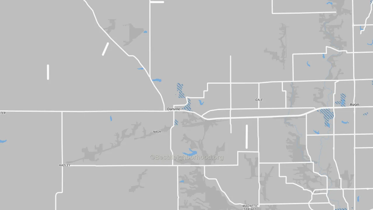 Transit Grade map of 46122, IN