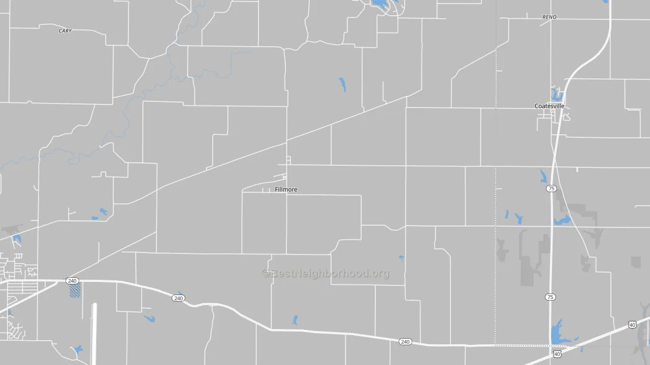 Transit Grade map of 46128, IN