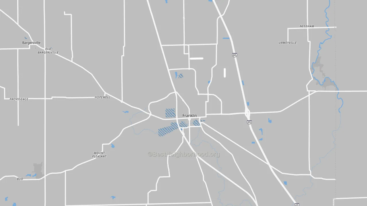 Transit Grade map of 46131, IN