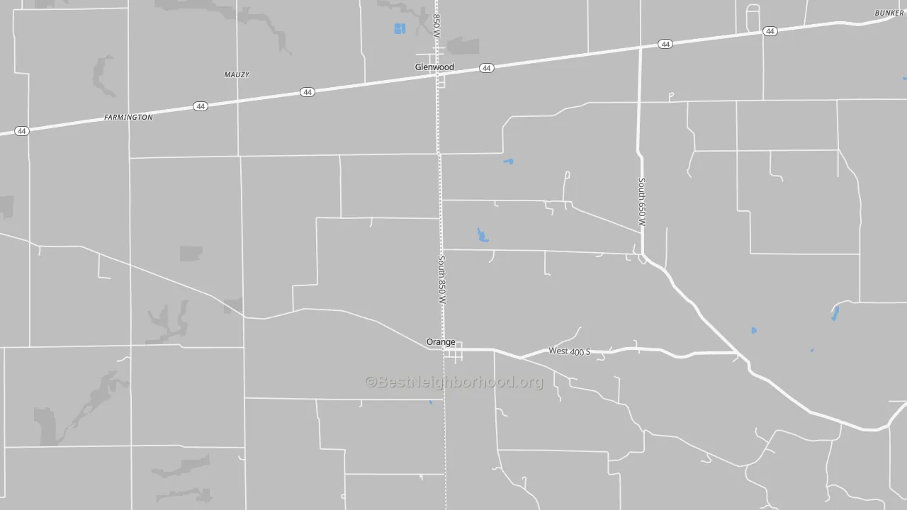 Transit Grade map of 46133, IN