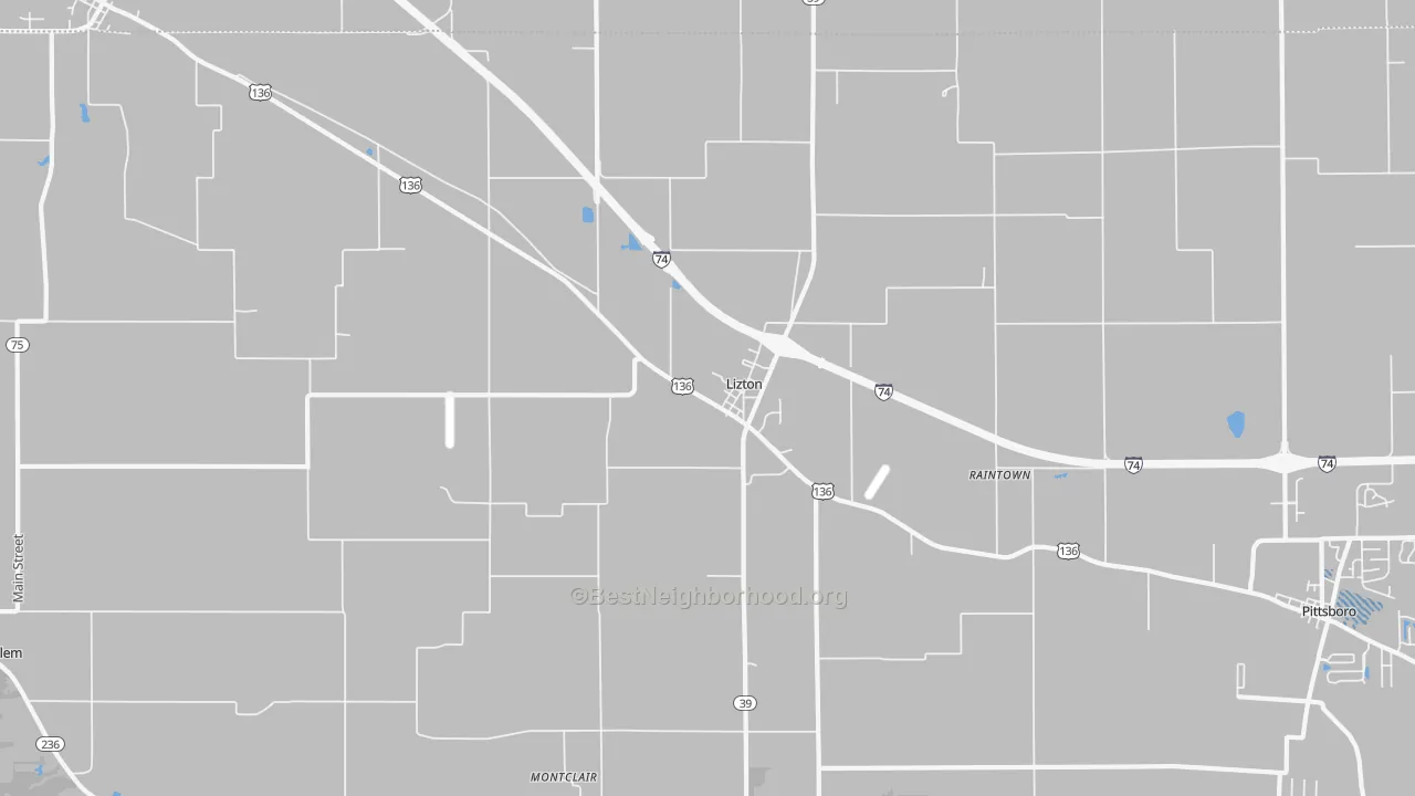 Transit Grade map of 46149, IN