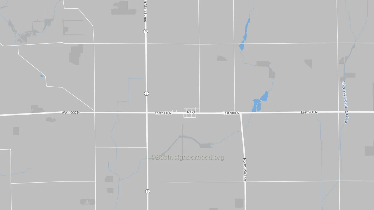 Transit Grade map of 46155, IN