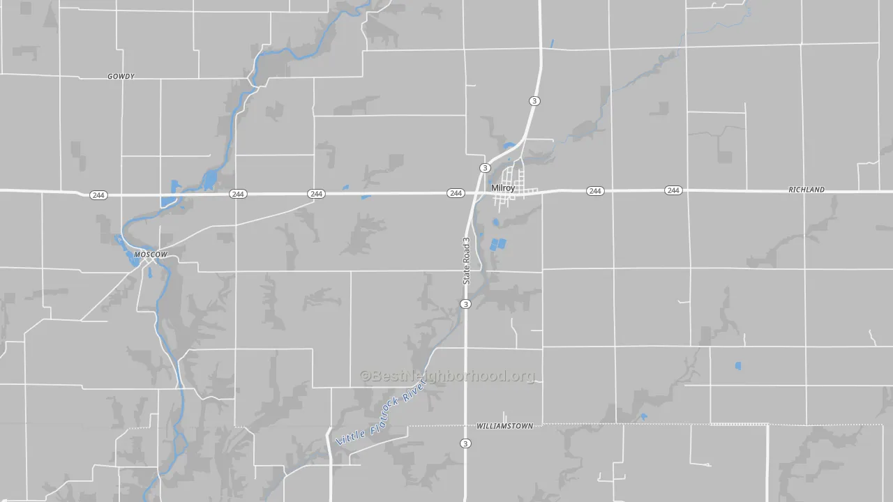 Transit Grade map of 46156, IN