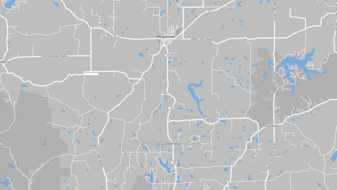 Transit Grade map of 46160, IN