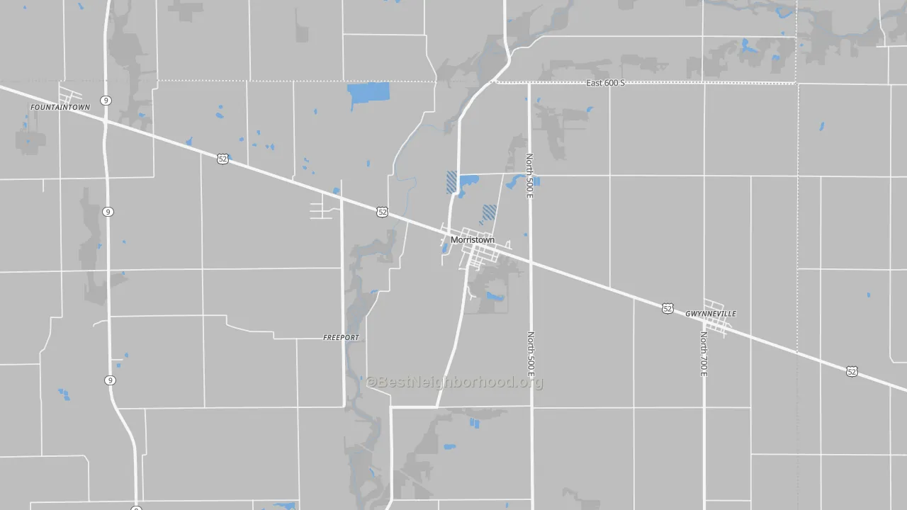 Transit Grade map of 46161, IN