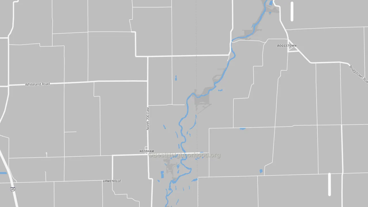 Transit Grade map of 46162, IN