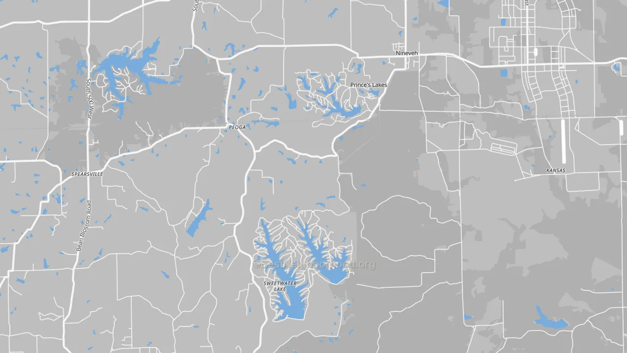 Transit Grade map of 46164, IN
