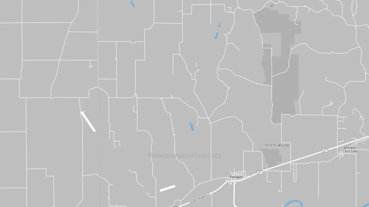 Transit Grade map of 46166, IN