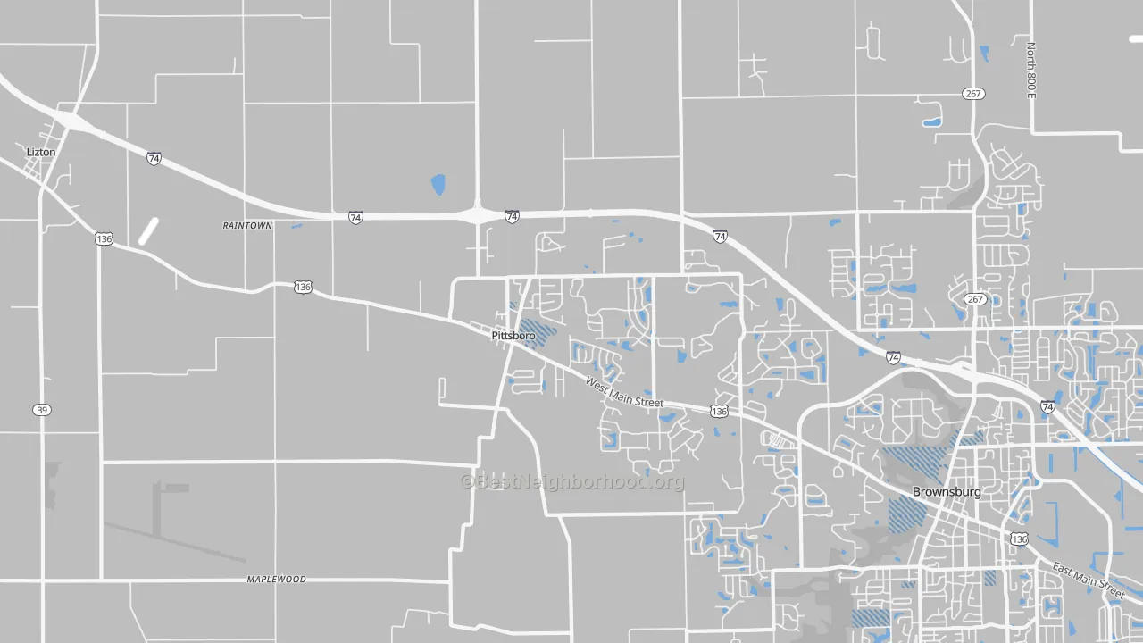 Transit Grade map of 46167, IN