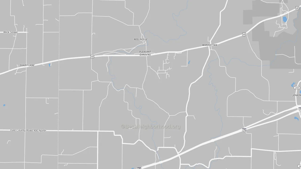 Transit Grade map of 46171, IN