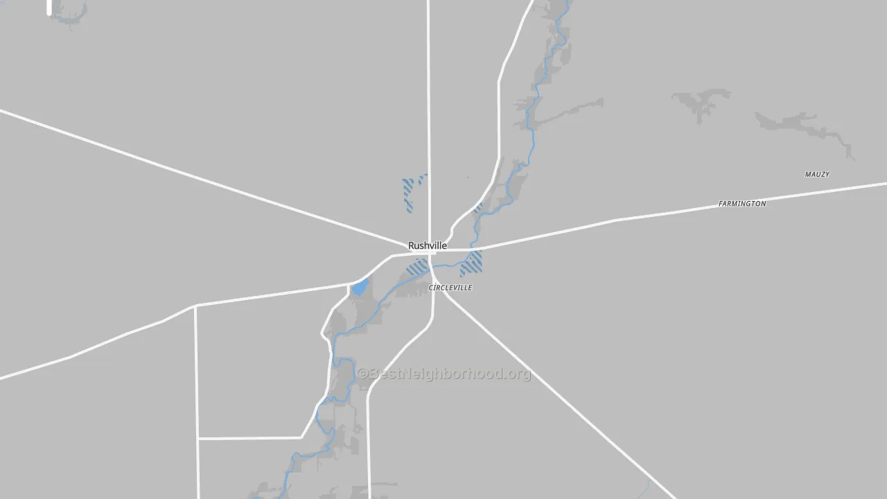 Transit Grade map of 46173, IN