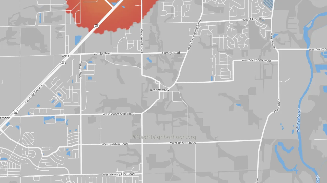 Transit Grade map of 46183, IN