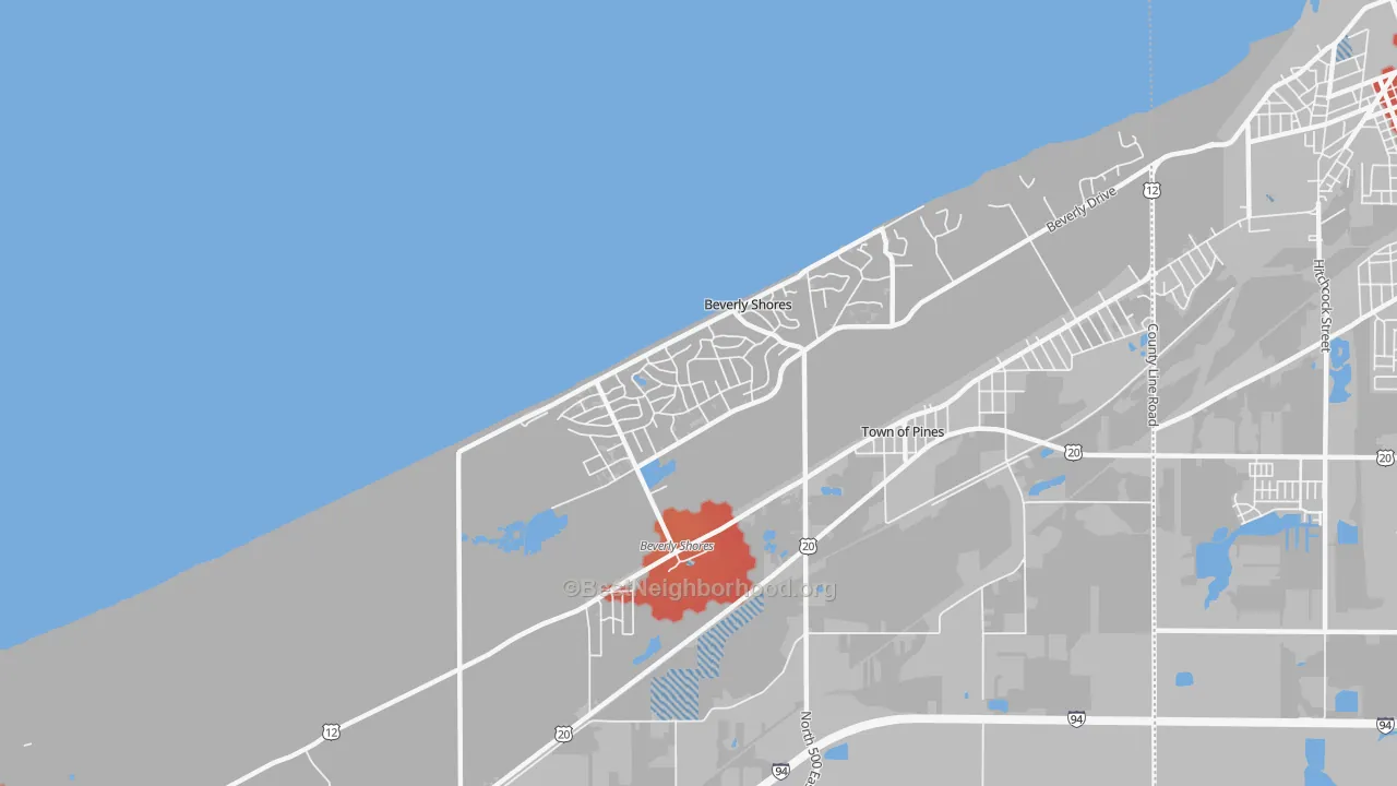 Transit Grade map of 46301, IN