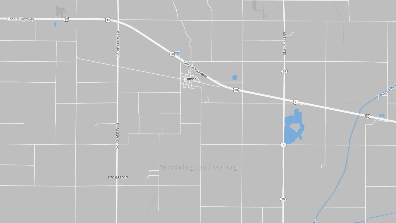 Transit Grade map of 46340, IN