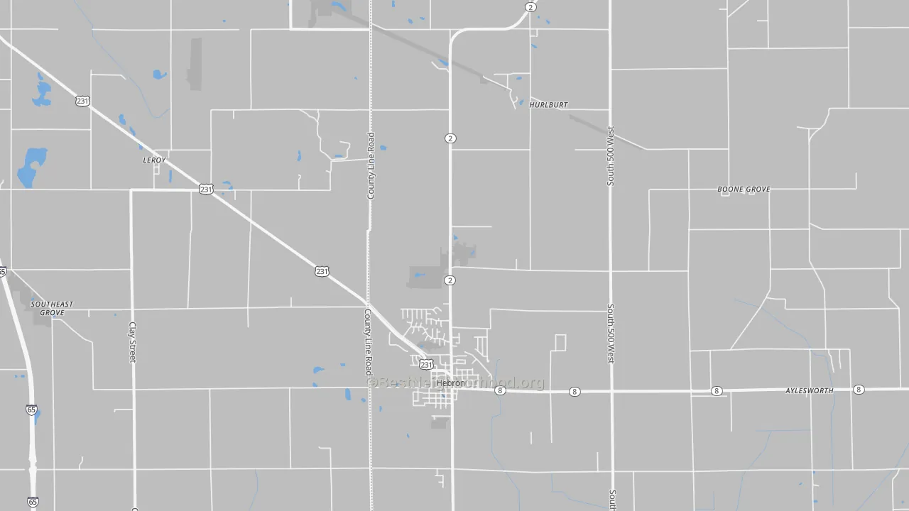 Transit Grade map of 46341, IN