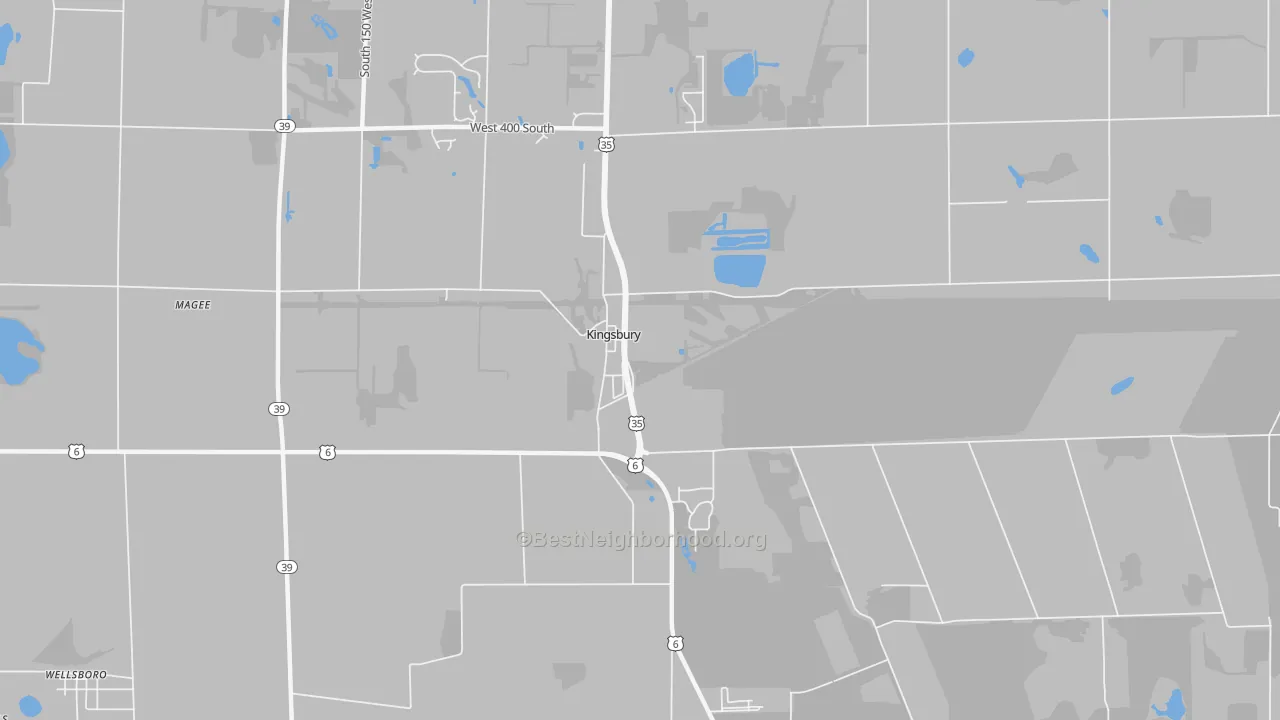 Transit Grade map of 46345, IN