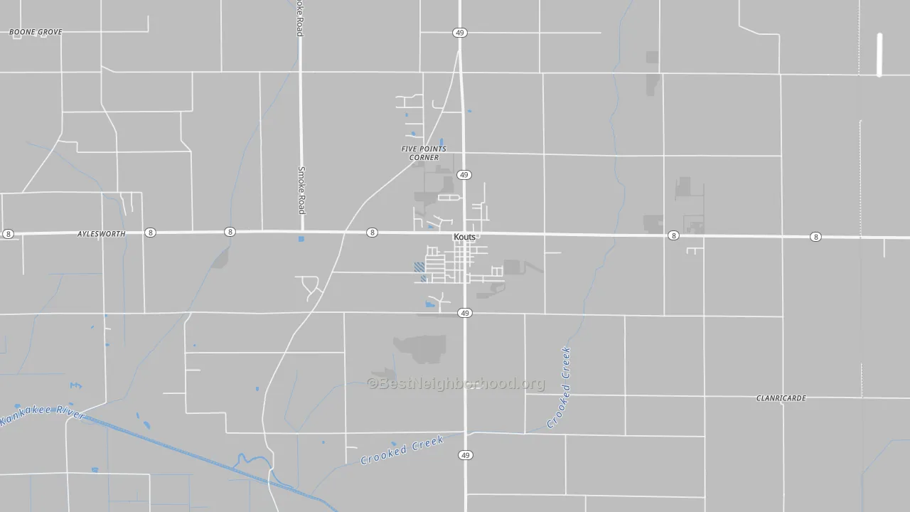 Transit Grade map of 46347, IN