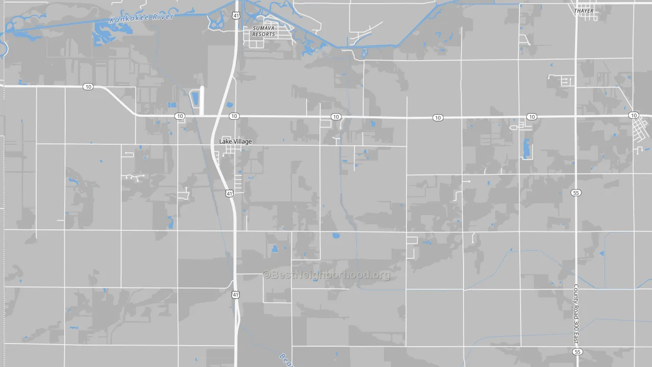 Transit Grade map of 46349, IN