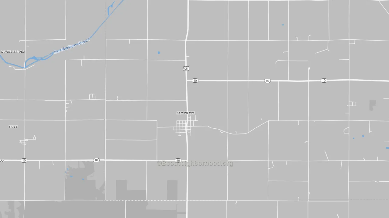 Transit Grade map of 46374, IN
