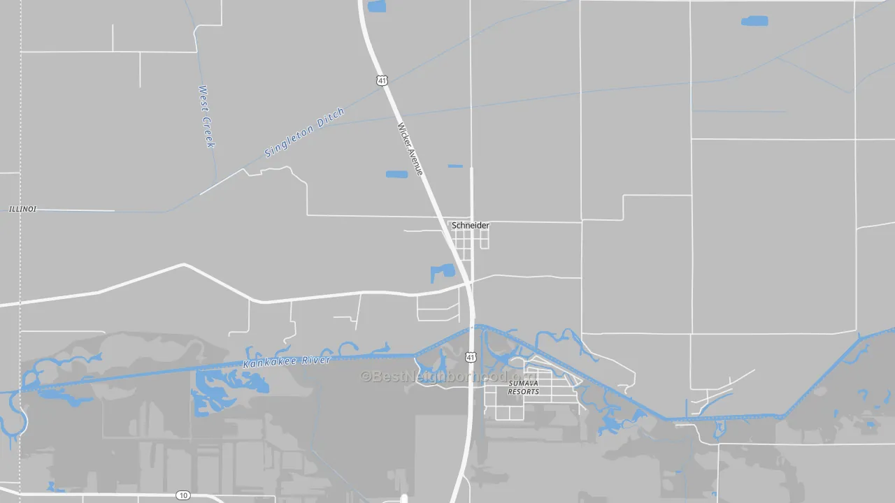 Transit Grade map of 46376, IN