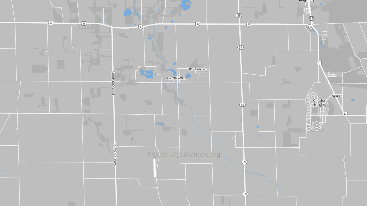 Transit Grade map of 46382, IN