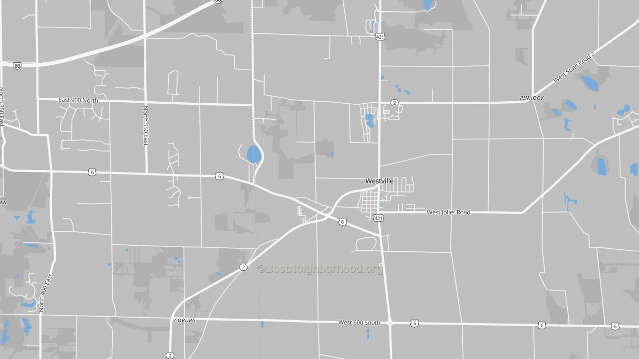 Transit Grade map of 46391, IN