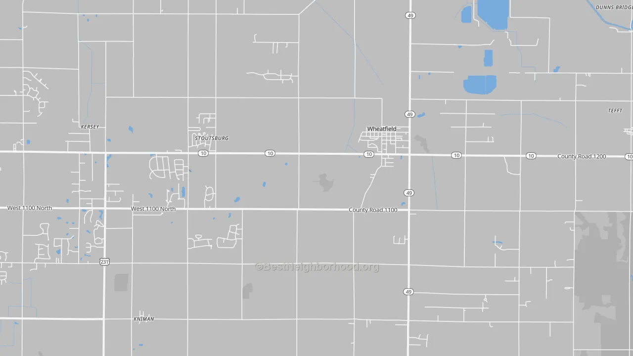 Transit Grade map of 46392, IN