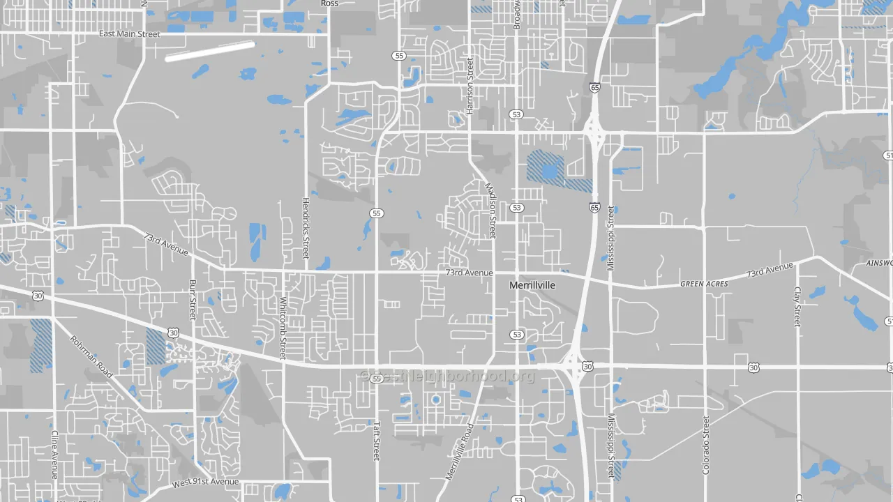Transit Grade map of 46410, IN