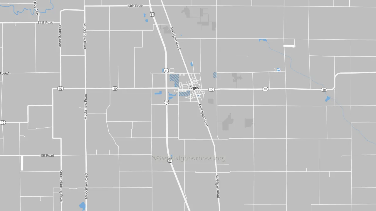 Transit Grade map of 46501, IN