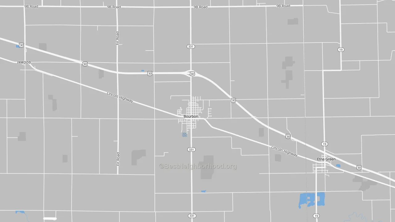 Transit Grade map of 46504, IN
