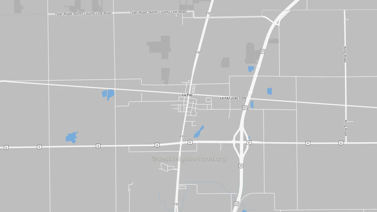 Transit Grade map of 46537, IN