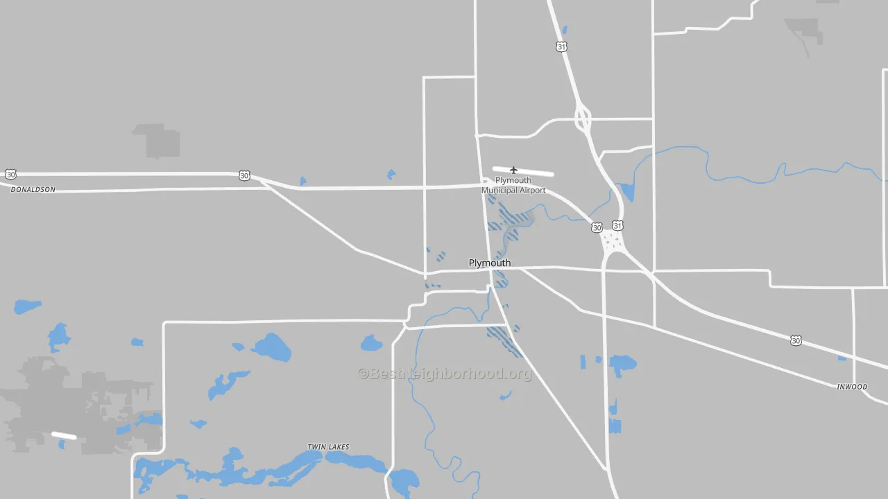Transit Grade map of 46563, IN