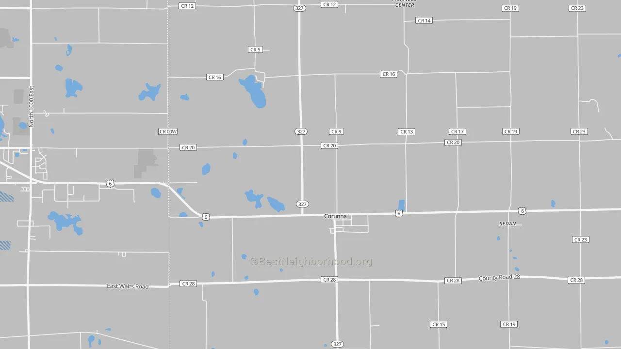 Transit Grade map of 46730, IN