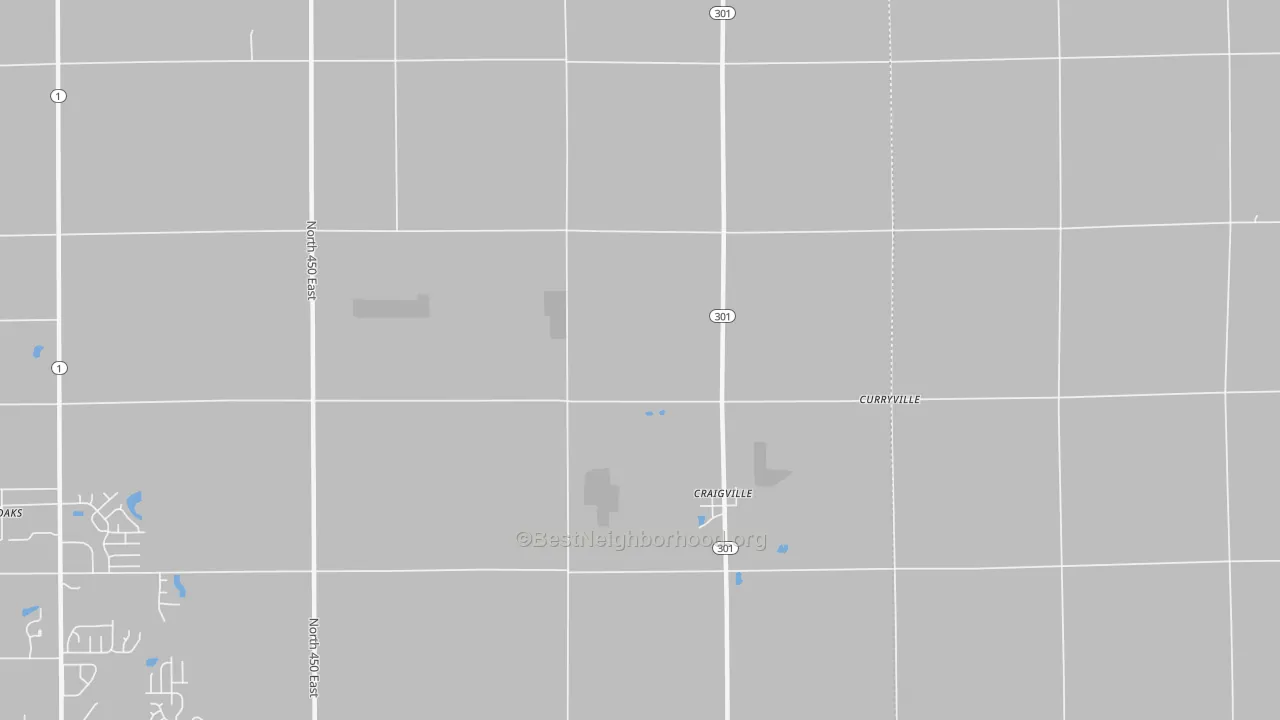 Transit Grade map of 46731, IN