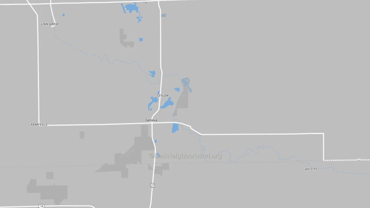 Transit Grade map of 46740, IN